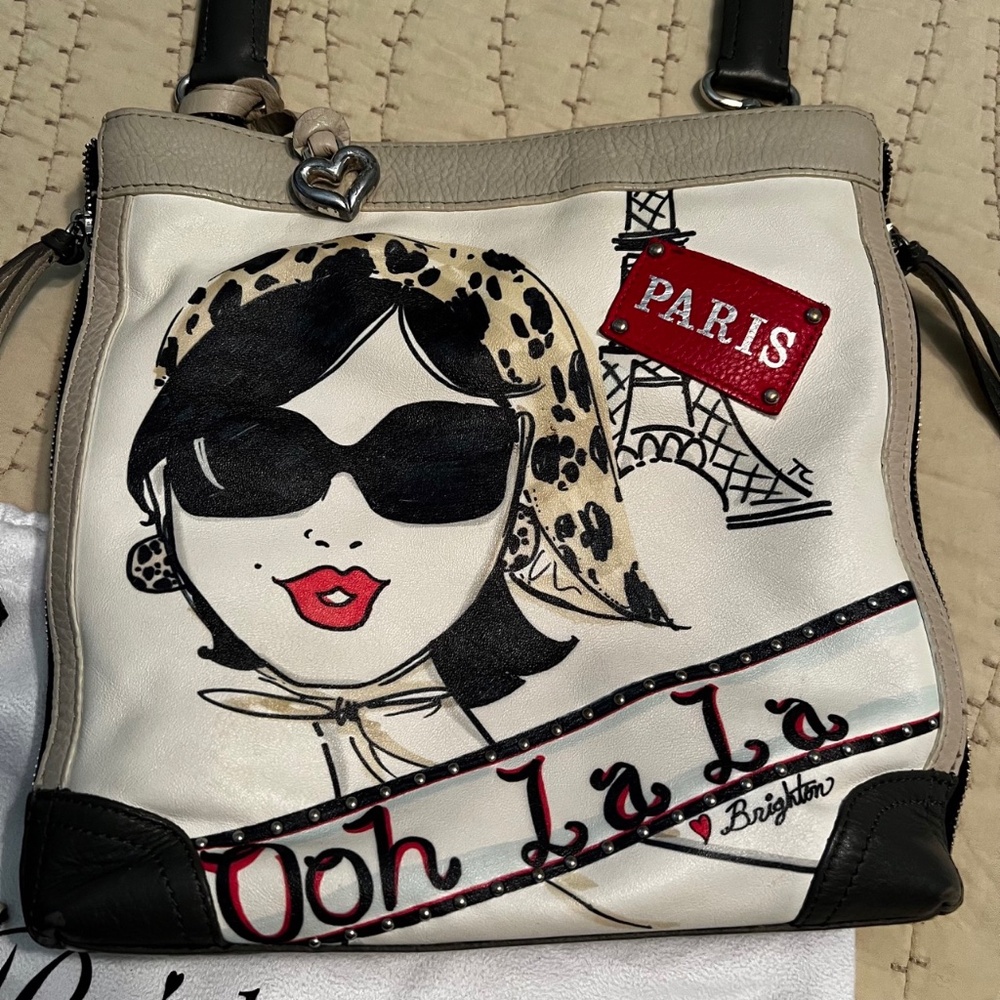 Brighton Fashionista Collection Paris Ooh La La Shoulder/Crossbody Handbag